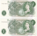 Bank Of England 1 Pound Notes Portrait 1 Pound, T73C